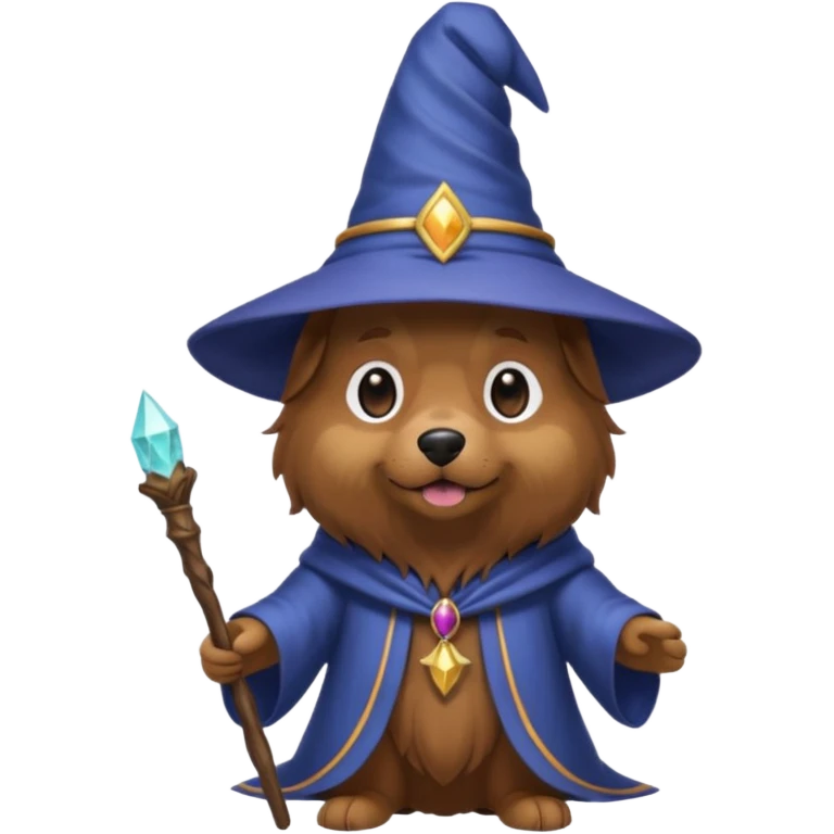 Dog wizard emoji