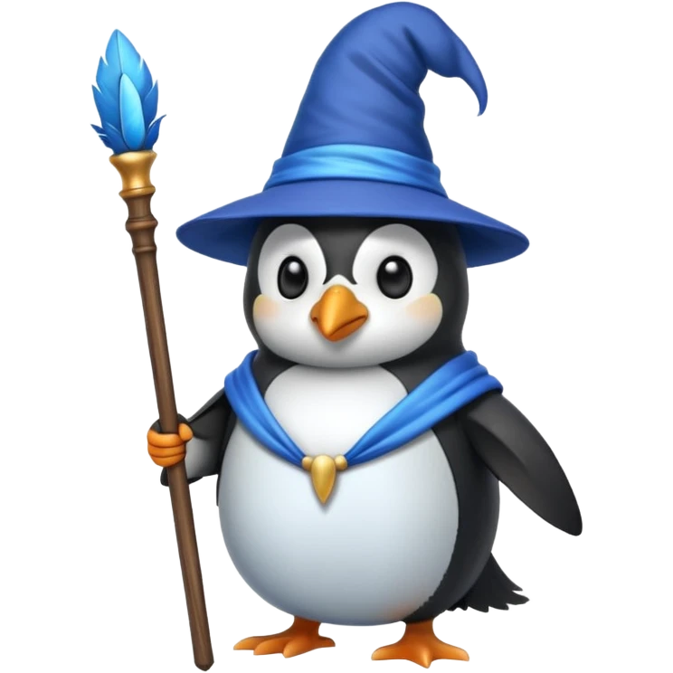 Penguin Wizard emoji