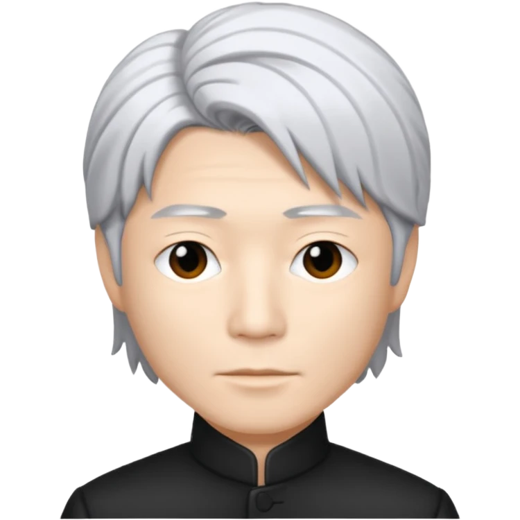 James iha black and white hair emoji