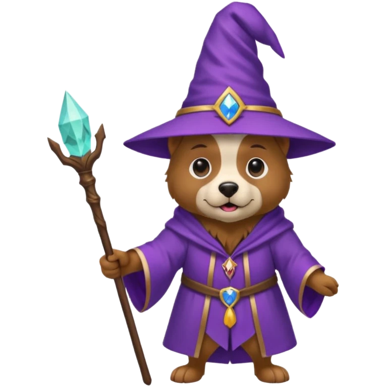 Dog wizard emoji