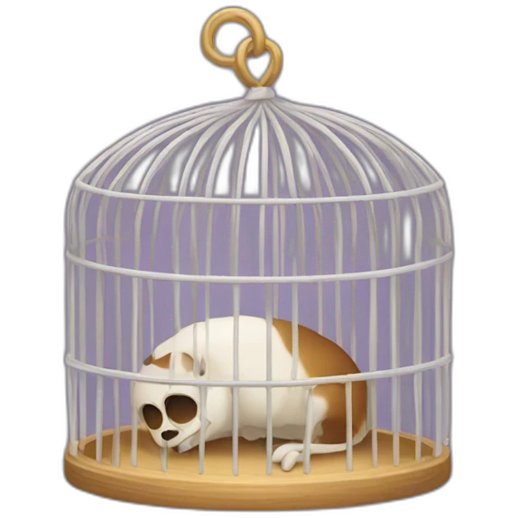 Squelette en cage emoji