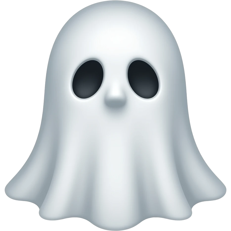 Emoji of a old man ghost emoji