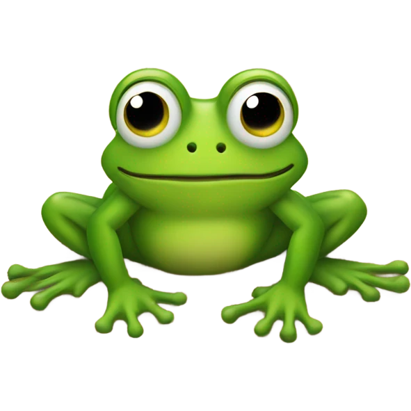 Frog on a beach emoji