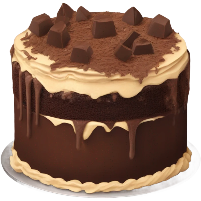 Chocolate cake emoji