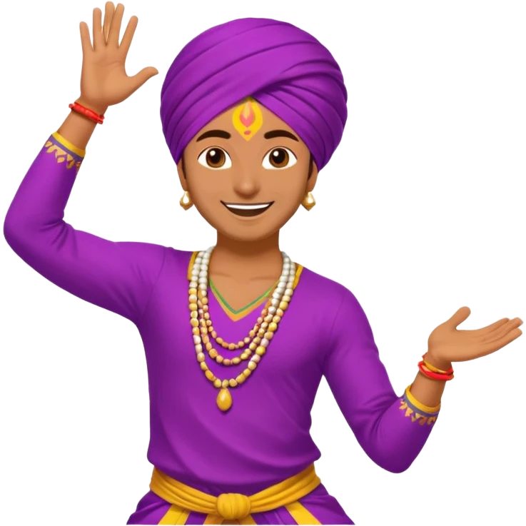 bhangra dancer emoji