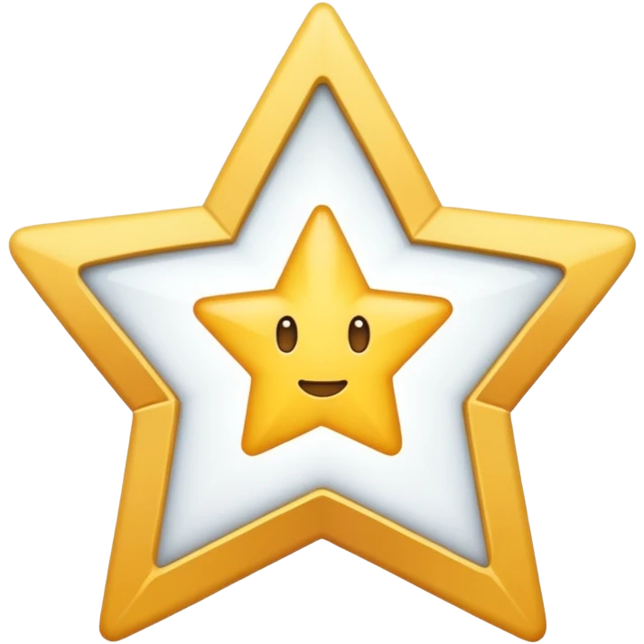 generate an emoji with a white tick in between a star having 11 points  emoji