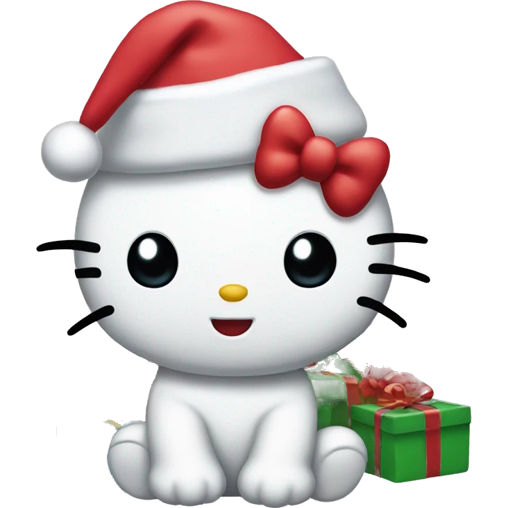 Hello kitty Christmas  emoji