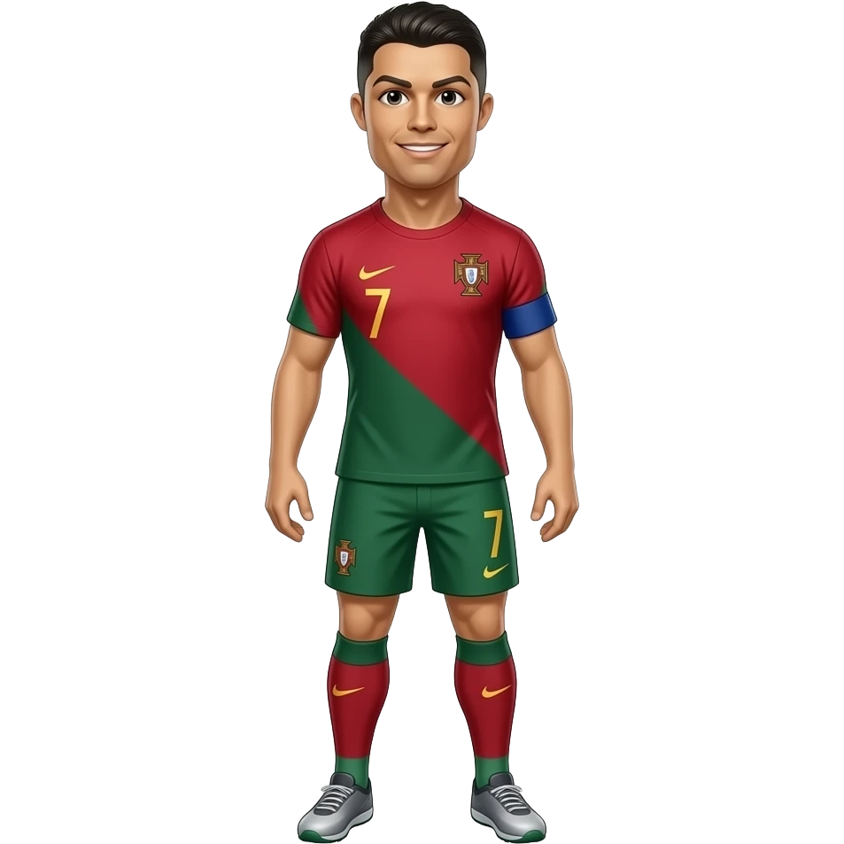I want to create Cristiano Ronaldo full body with Portugal shirt with the number 7 emoji