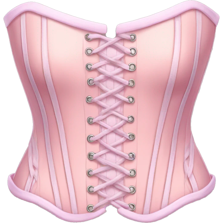 Pastel pink corset  emoji