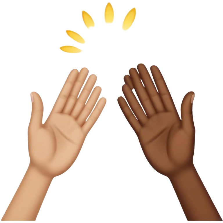 palms clapping another's hand
 emoji
