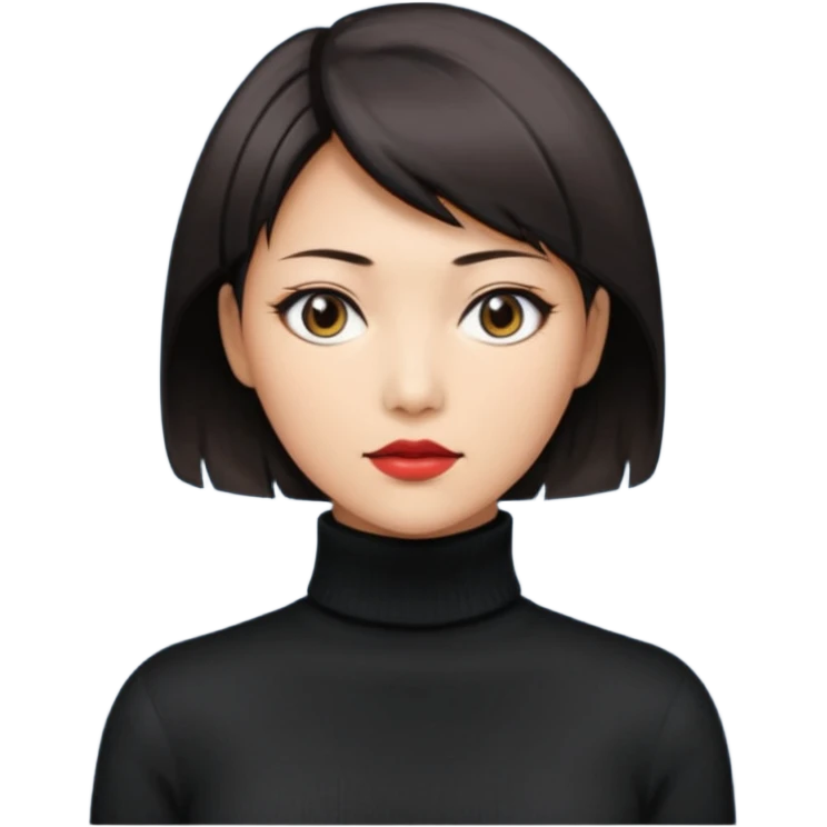 Ada Wong from resident evil 4 remake in roll-neck sweater  emoji