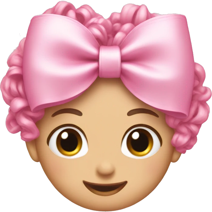 Pink bow ￼ emoji