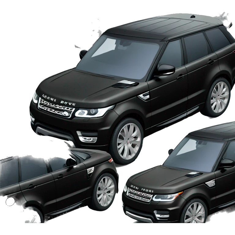 Black Range Rover sport latest model emoji