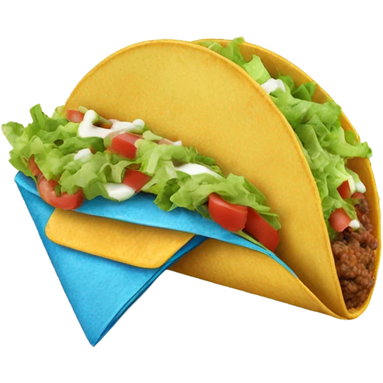 Blue taco emoji