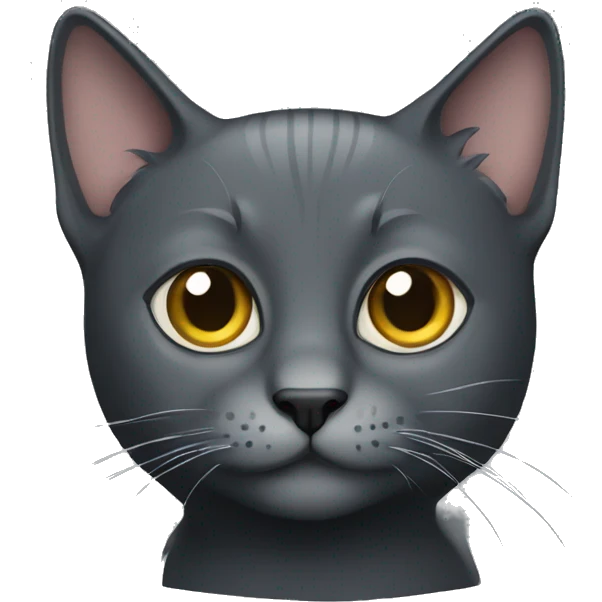 dark grey cat emoji