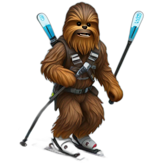 wookie on skier emoji