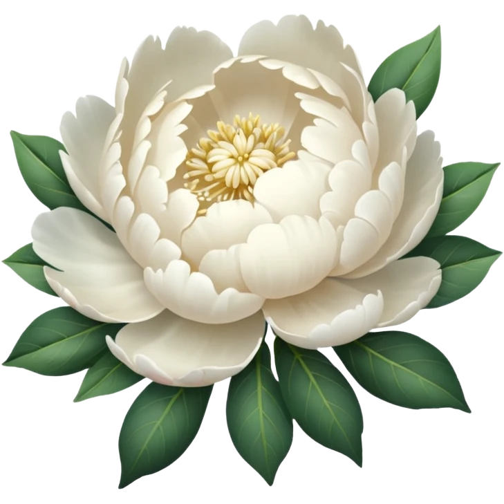 white Peony bouquet emoji