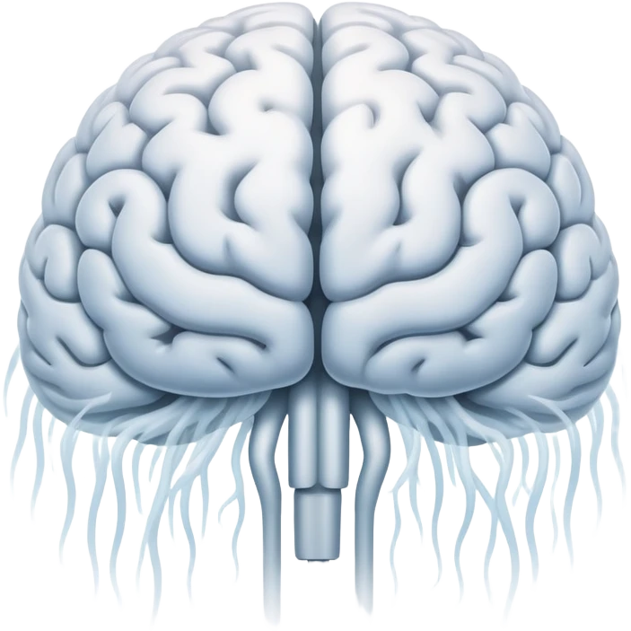 brain surrounded by fog emoji