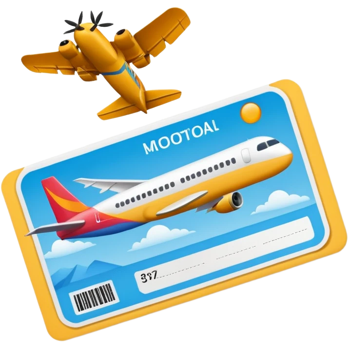 I will buy the flight ticket emoji