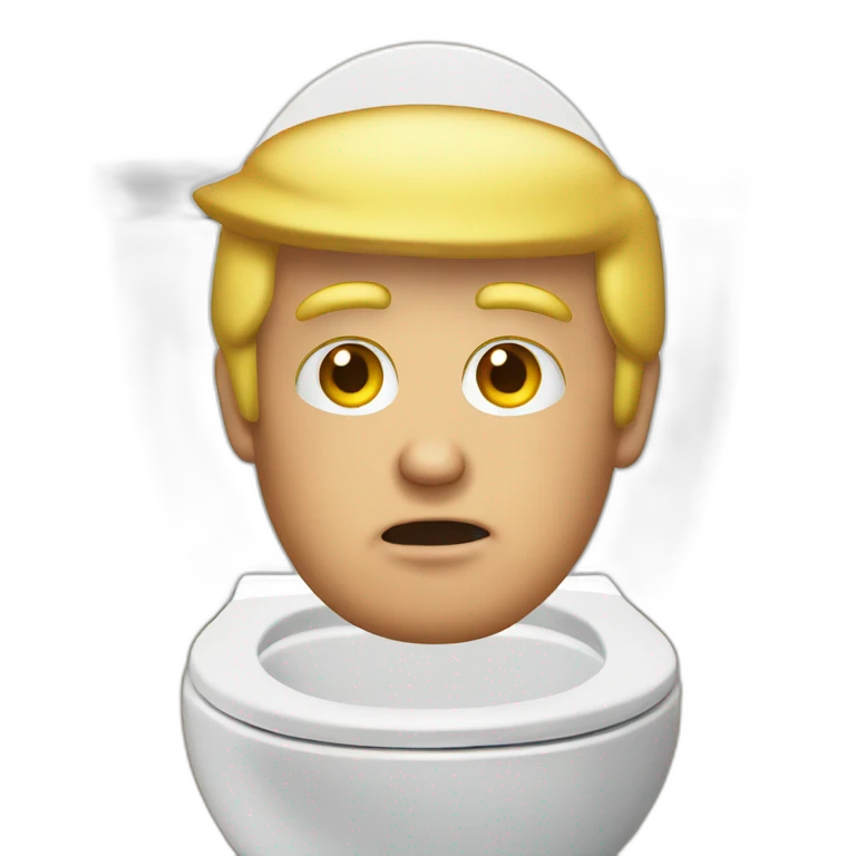 trump in the toilet emoji