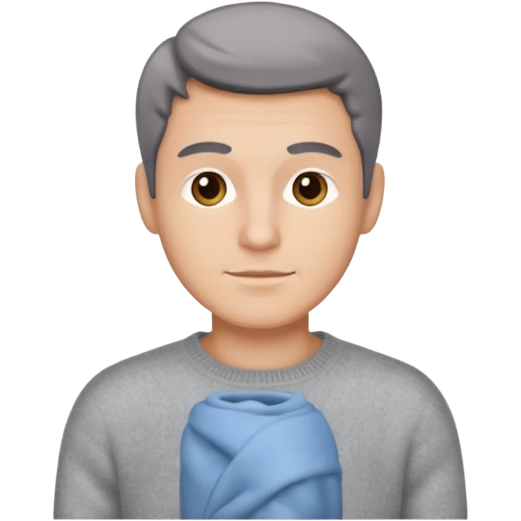 cashmere sweater grey men, just the sweater emoji