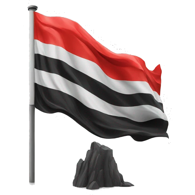 Old germany flag black white red emoji