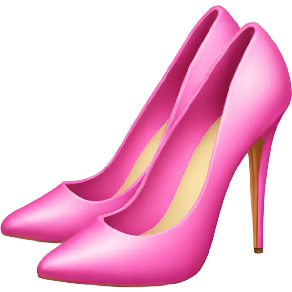 a pair of pink stiletto shoes emoji