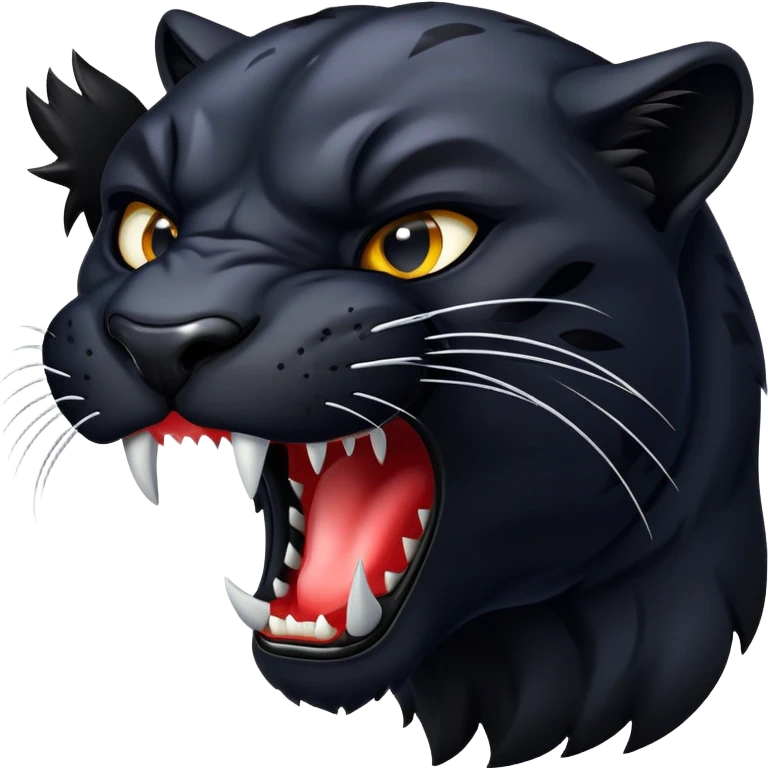 Panther biting emoji