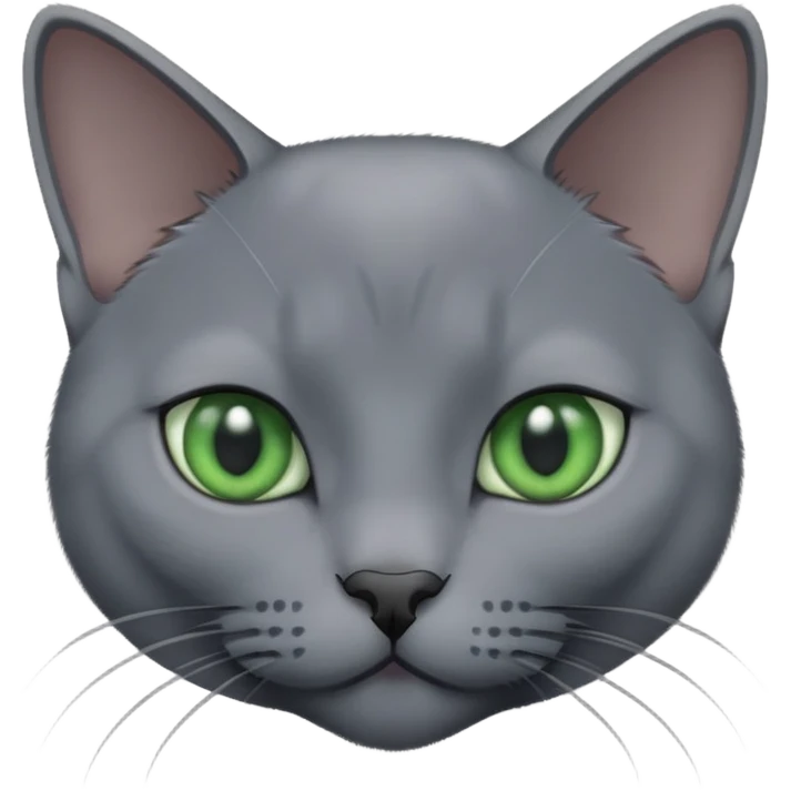 Russian blue cat emoji