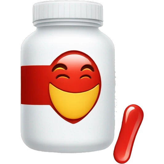 medicamento con una tacha roja encima emoji