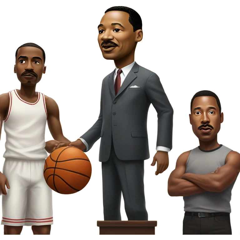 MLK dunking on Elon musk emoji