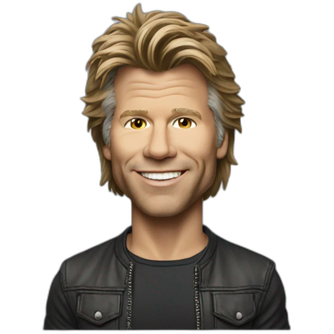 Hyper-realistic-jon bon jovi emoji
