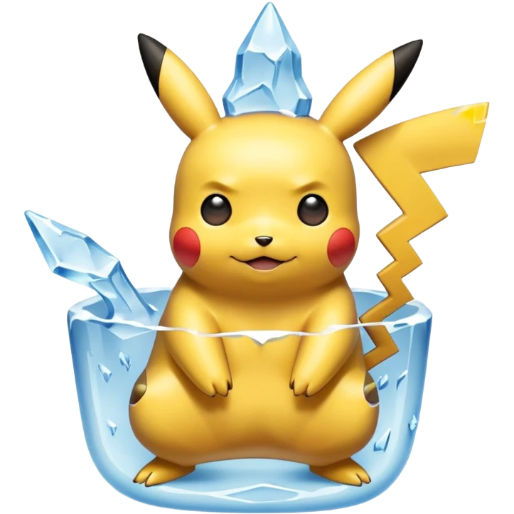 Pikachu en glace emoji