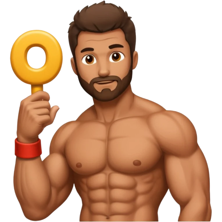 A dick on a man emoji