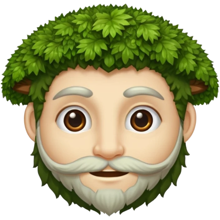 moss druid character eyebrow raise and half smile emoji