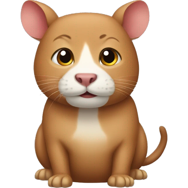 hybrid of feline cat and capibara emoji