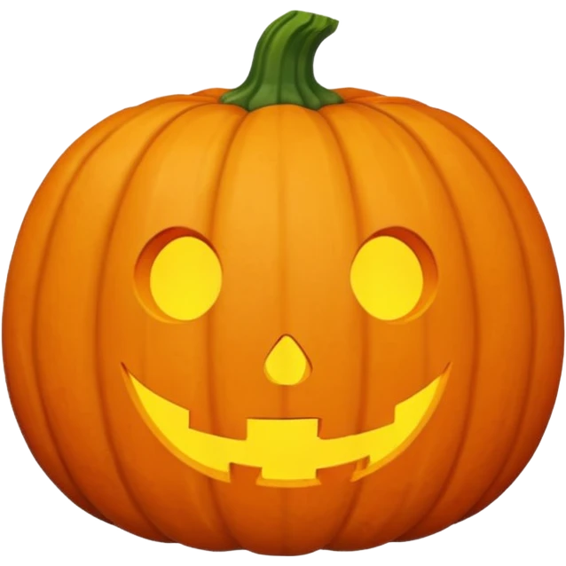 pumpkin no face emoji