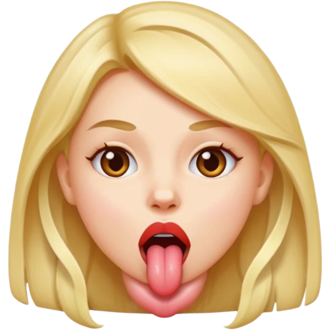 Girl sticking tongue out emoji