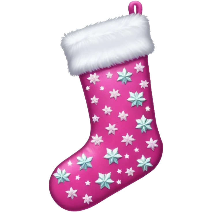 Pink Christmas emoji