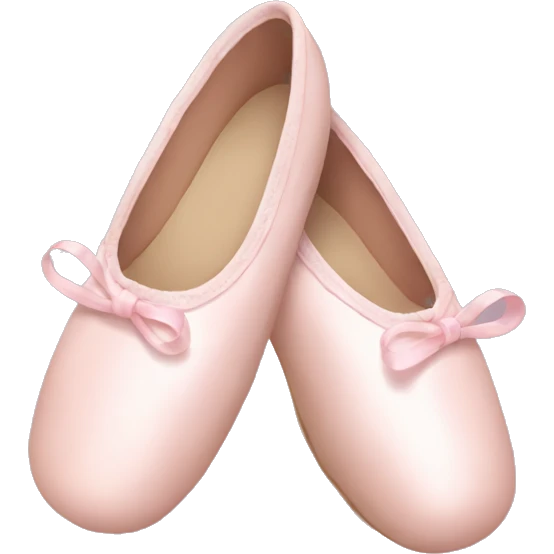 Pale pink ballet shoes emoji