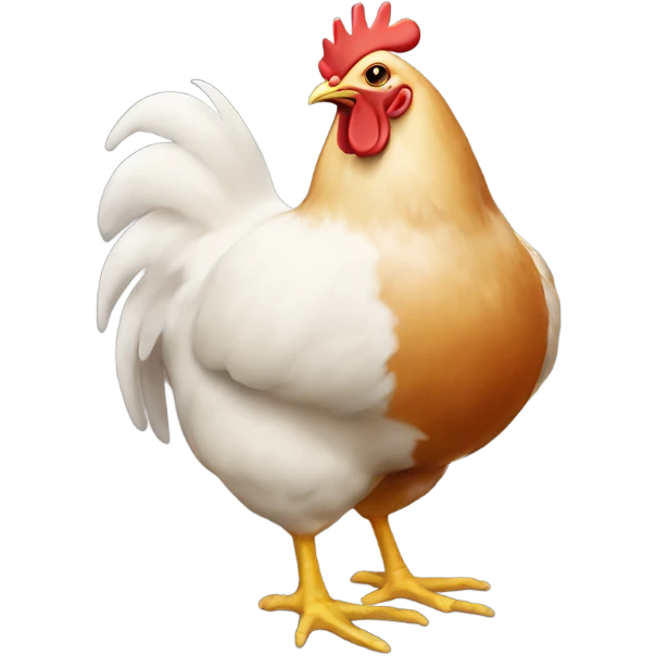 Chicken butt emoji