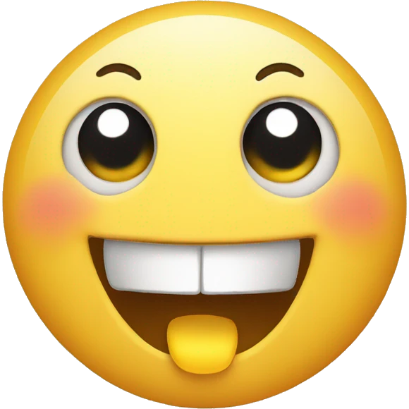 happy surprised circle face emoji