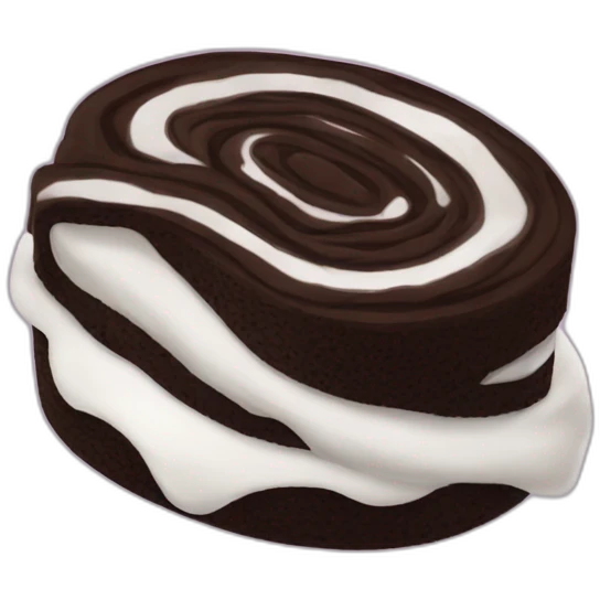 Oreo chocolate roll emoji