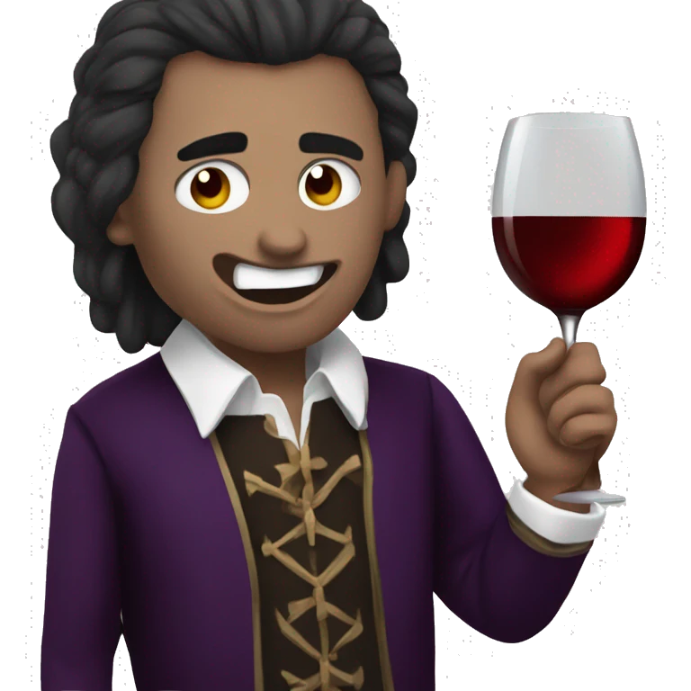 vampire + wine emoji