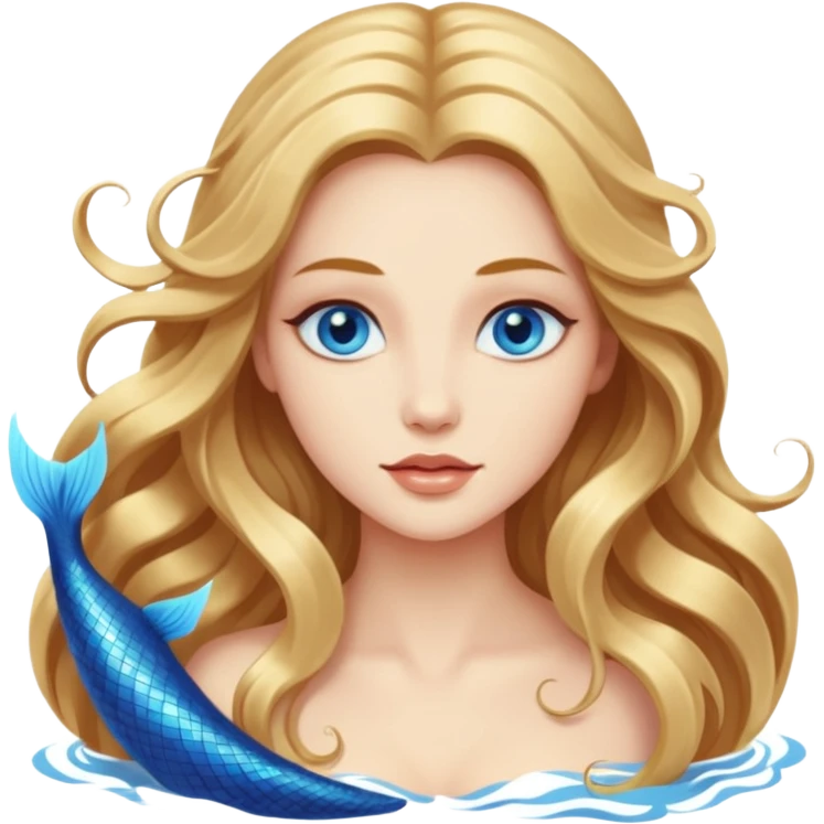 Beautiful mystic siren emoji