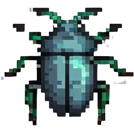black bug flying emoji