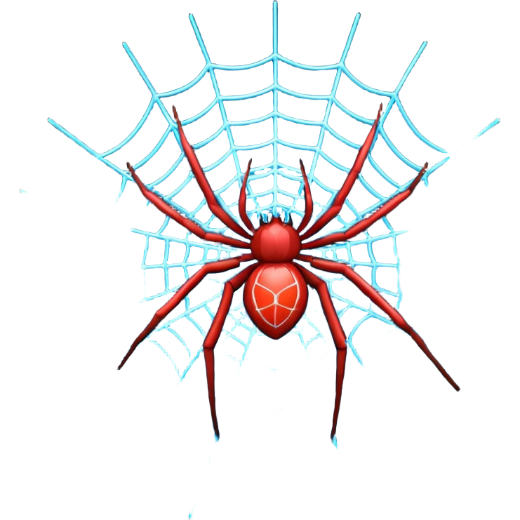 spider's web made of lasers, angled view emoji