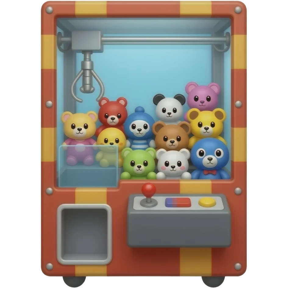 Puedes hacer una máquina llena de peluches con una garra emoji