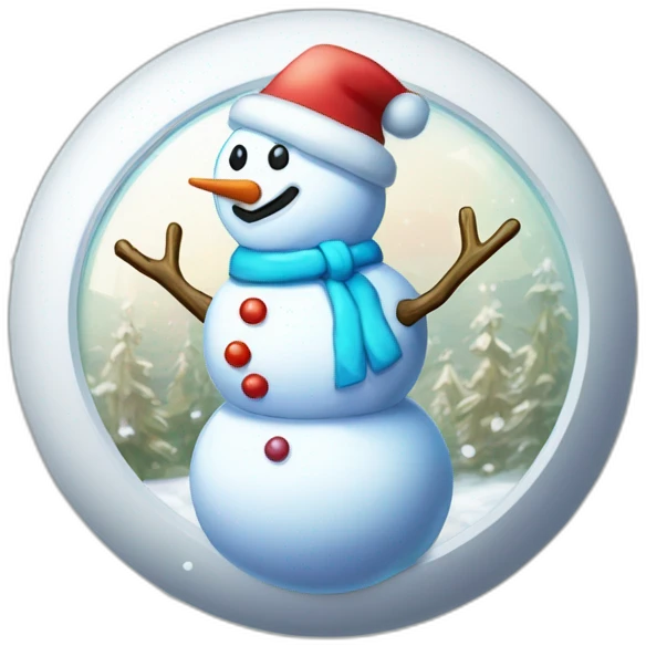 Snowman Badge Medal Epic Mystery Legendary NewYear PokemonTheme Pokeball Snowfall Snowballs emoji