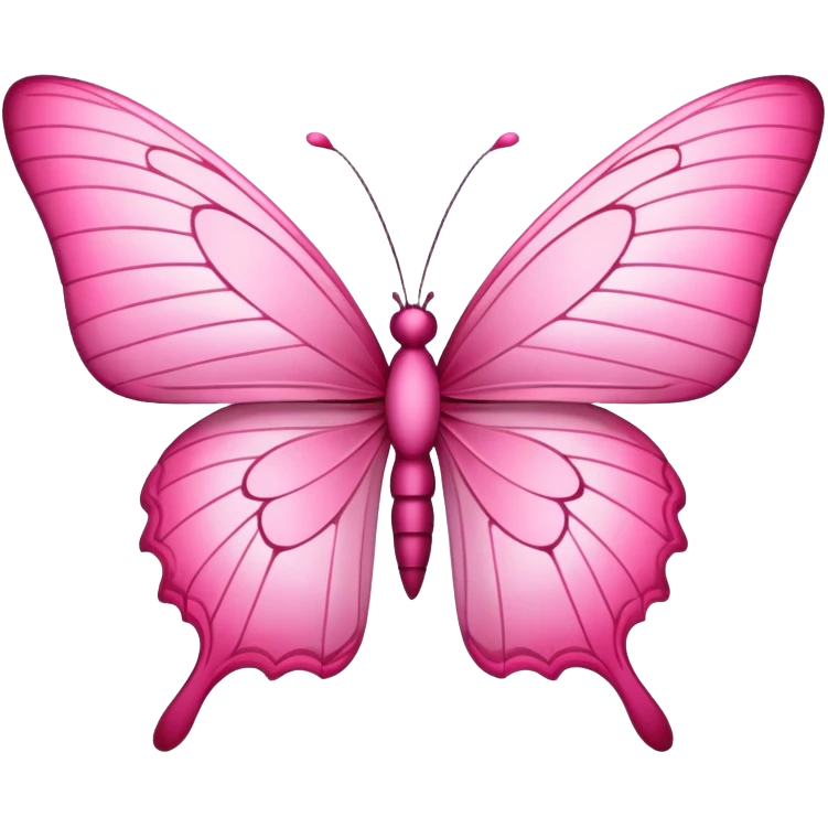 Pink butterfly  emoji